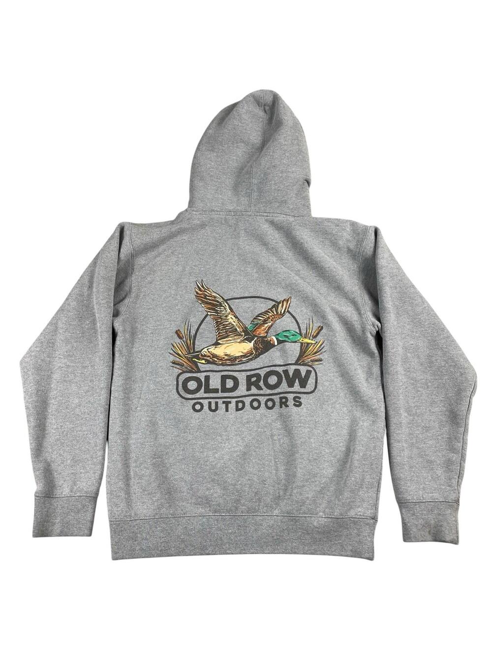 Old Row The Mallard Premium Hoodie Grey Men's Small Hunting Outdoors